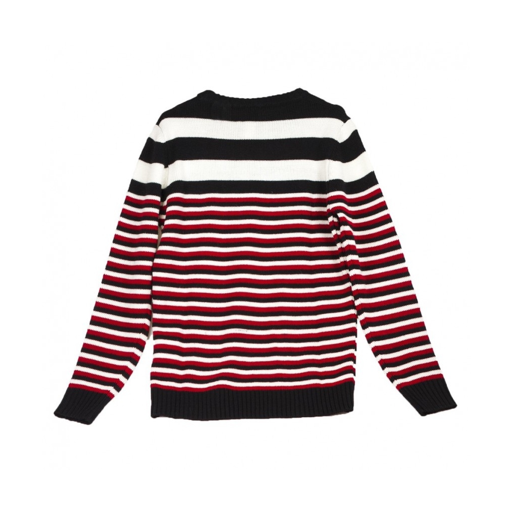 MAGLIONE MAGLIA LANA MULTIRIGHE NAVY/MULTI