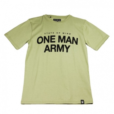 MAGLIETTA ONE MAN ARMY TEE VERDE PISTACCHIO