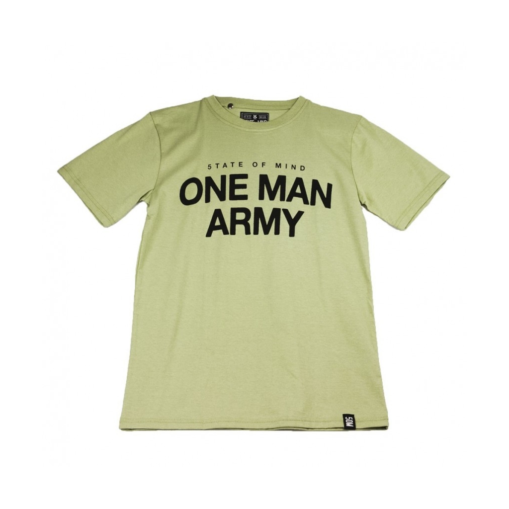 MAGLIETTA ONE MAN ARMY TEE VERDE PISTACCHIO