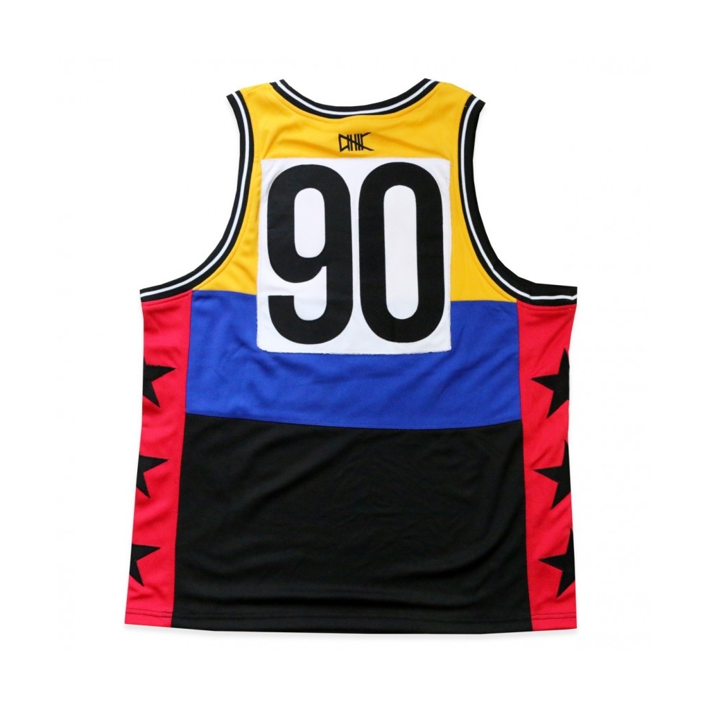 CANOTTA BLOCKSTAR JERSEY GIALLO/MULTI