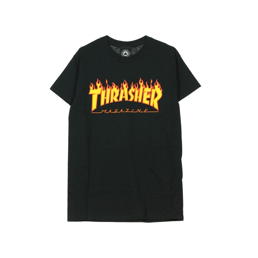 MAGLIETTA FLAME TEE BLACK/YELLOW