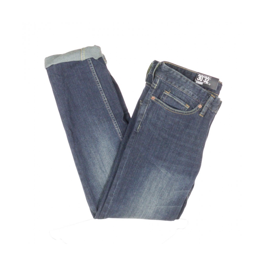 PANTALONE LUNGO WORKER STRAIGHT DARK STONE DENIM SCURO