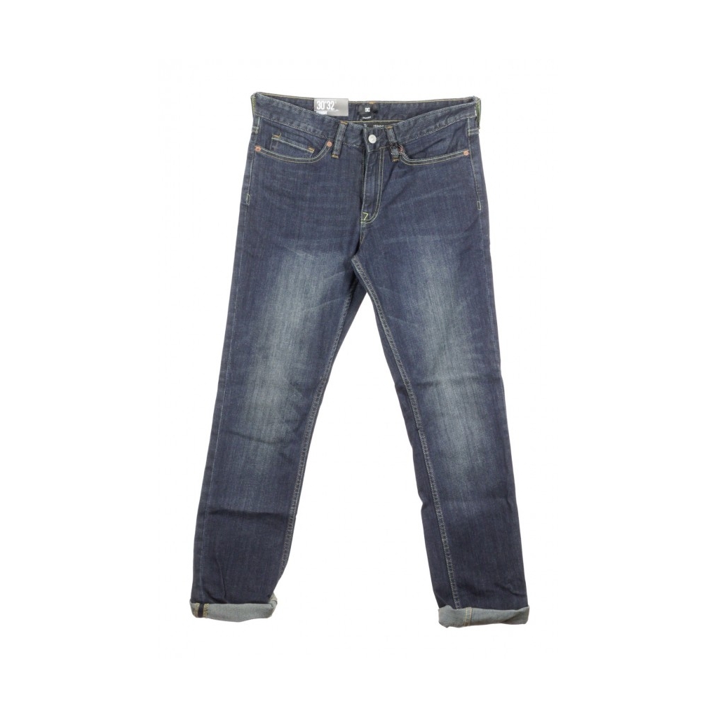 PANTALONE LUNGO WORKER STRAIGHT DARK STONE DENIM SCURO