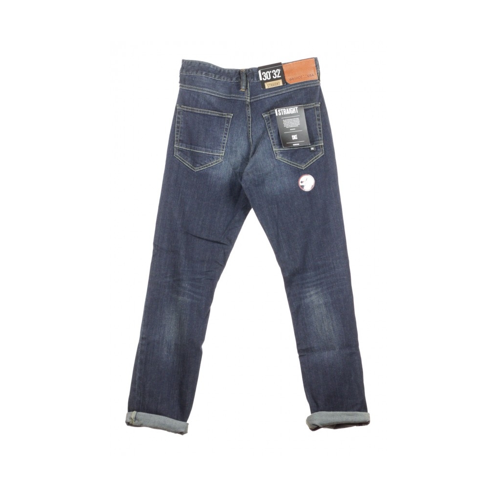 PANTALONE LUNGO WORKER STRAIGHT DARK STONE DENIM SCURO