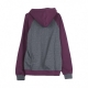 FELPA CAPPUCCIO RUGGED HOODY ANTHRACITE RED