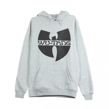 FELPA CAPPUCCIO LOGO HOODY HEATHER GREY/BLACK