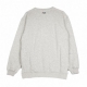 FELPA GIROCOLLO CLASSIC LOGO SWEAT LIGHT GREY MELANGE