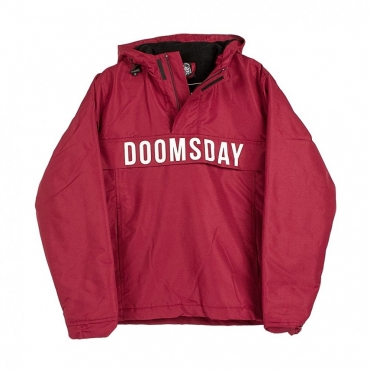 ANORAK HAMMERHEAD PULLOVER JACKET BURGUNDY/WHITE