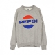 FELPA GIROCOLLO SWEET PEPSI CREW GREY MELANGE