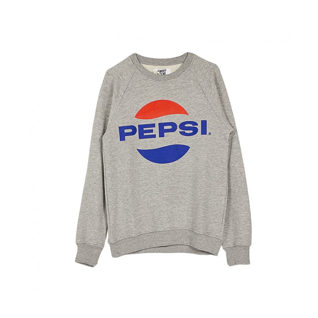 FELPA GIROCOLLO SWEET PEPSI CREW GREY MELANGE