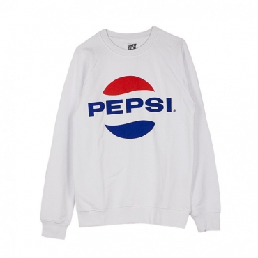 FELPA GIROCOLLO SWEET PEPSI CREW WHITE