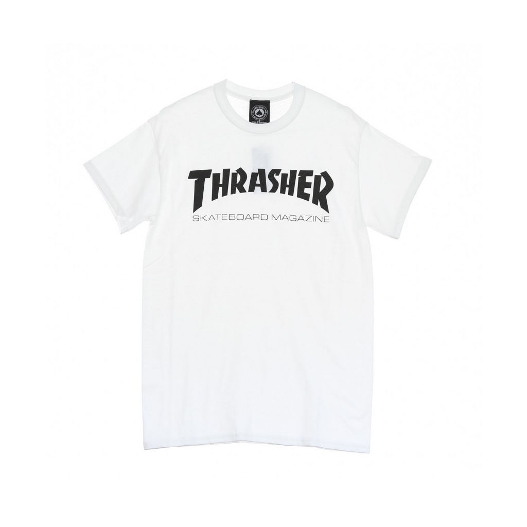 MAGLIETTA SKATEMAG TEE WHITE/BLACK