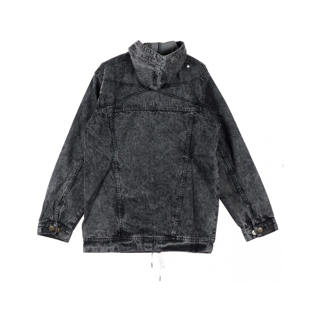 ANORAK DENIM ANORAK BLACK ACIDWASH