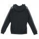 FELPA CAPPUCCIO AUTHENTIC PORTA BLACK/WHITE