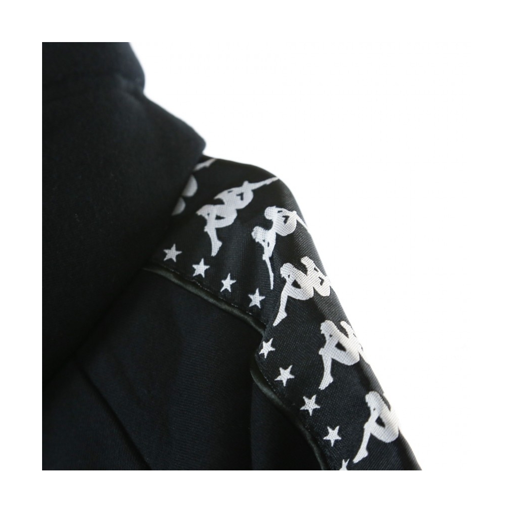 FELPA CAPPUCCIO AUTHENTIC PORTA BLACK/WHITE