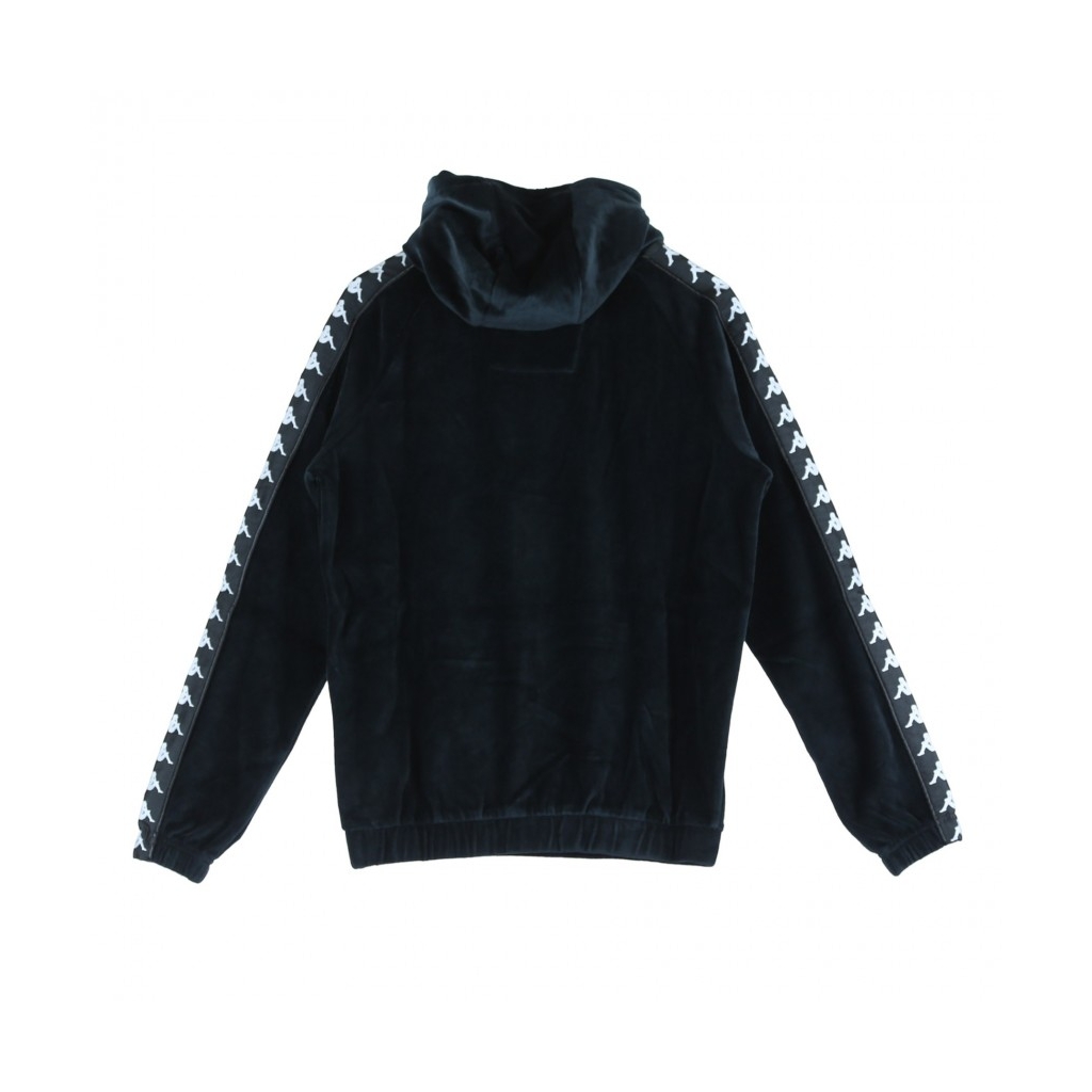 FELPA CAPPUCCIO AUTHENTIC ASPER BLACK/WHITE