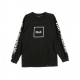 MAGLIETTA MANICHE LUNGHE DOMESTIC L/S TEE BLACK/WHITE