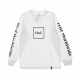 MAGLIETTA MANICHE LUNGHE DOMESTIC L/S TEE WHITE/BLACK