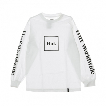 MAGLIETTA MANICHE LUNGHE DOMESTIC L/S TEE WHITE/BLACK