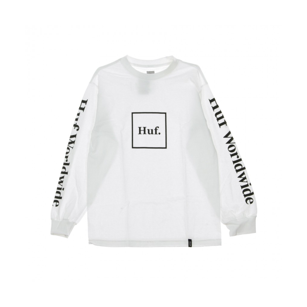 MAGLIETTA MANICHE LUNGHE DOMESTIC L/S TEE WHITE/BLACK