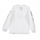 MAGLIETTA MANICHE LUNGHE DOMESTIC L/S TEE WHITE/BLACK