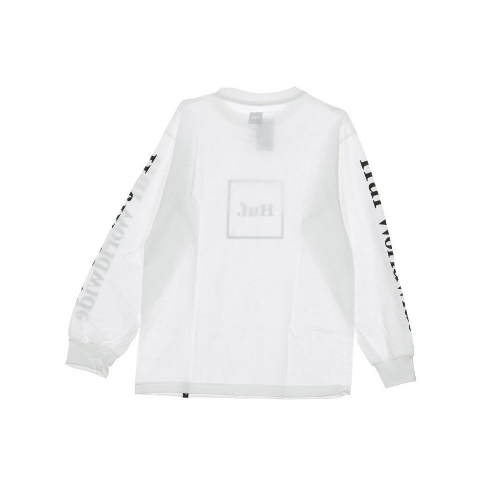 MAGLIETTA MANICHE LUNGHE DOMESTIC L/S TEE WHITE/BLACK