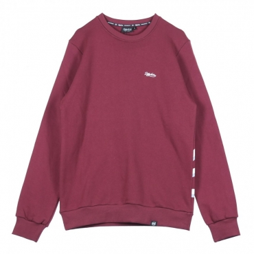 FELPA GIROCOLLO LOW LOGO CREWNECK BRX BURGUNDY