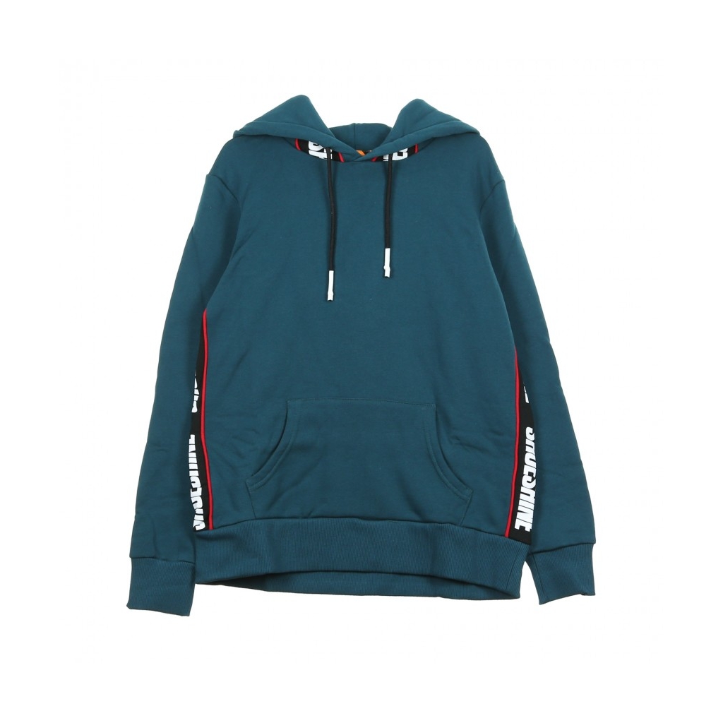 FELPA CAPPUCCIO BAND INSERTS HOODIE DEEP GREEN