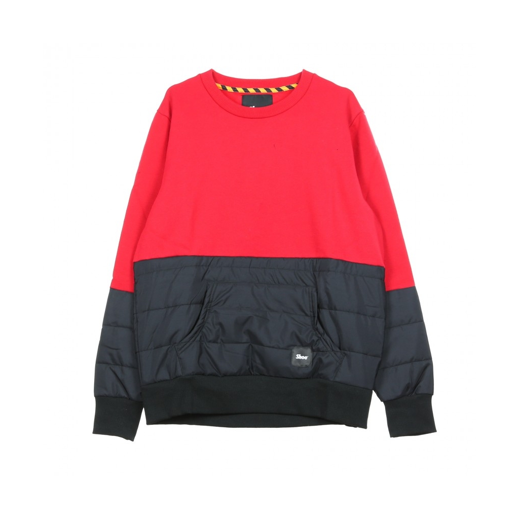 FELPA GIROCOLLO NYLON SWEATSHIRT RED