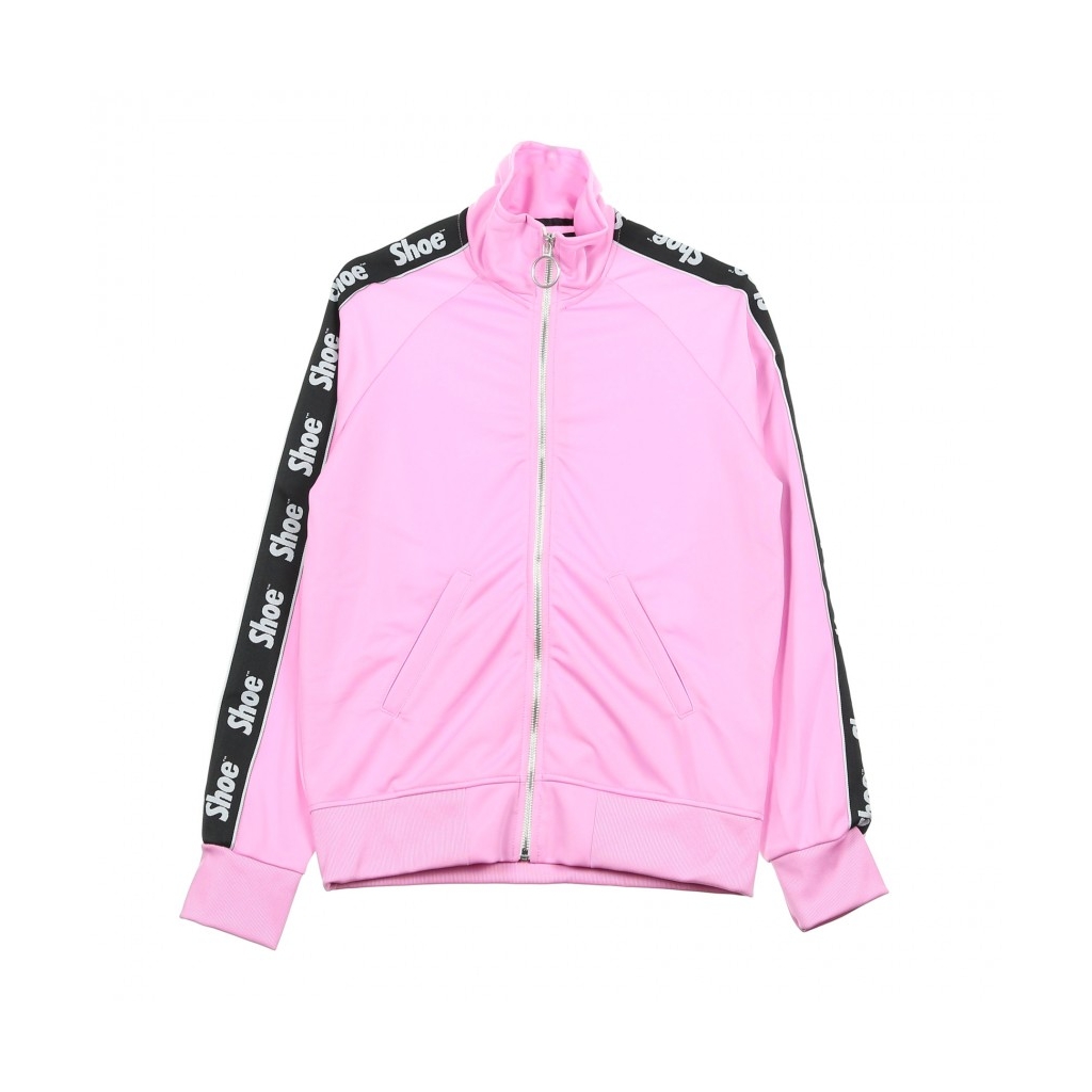 TRACKTOP BOMBER SWEATSHIRT LOGO BANDS PINK