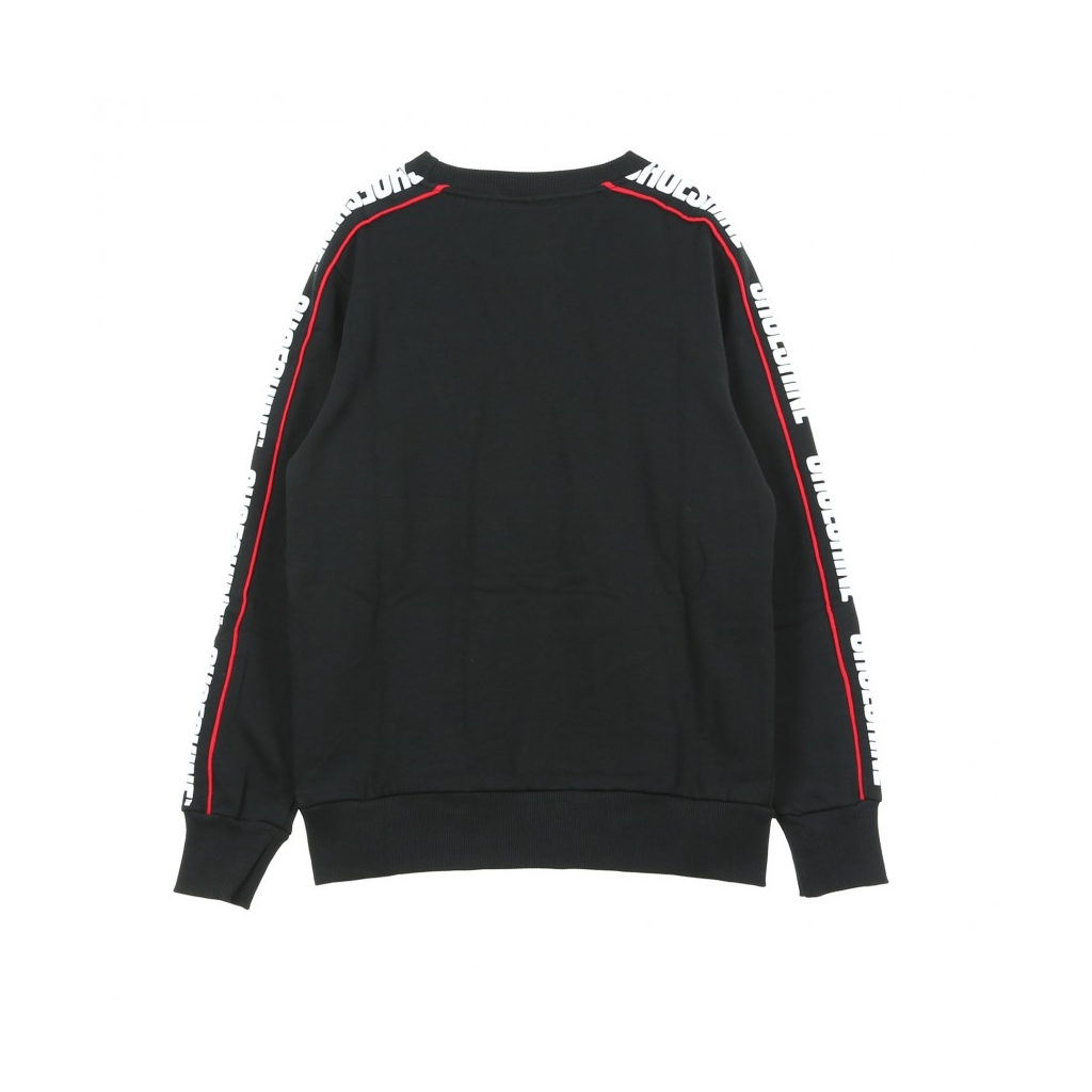 FELPA GIROCOLLO BAND INSERTS SWEATSHIRT BLACK
