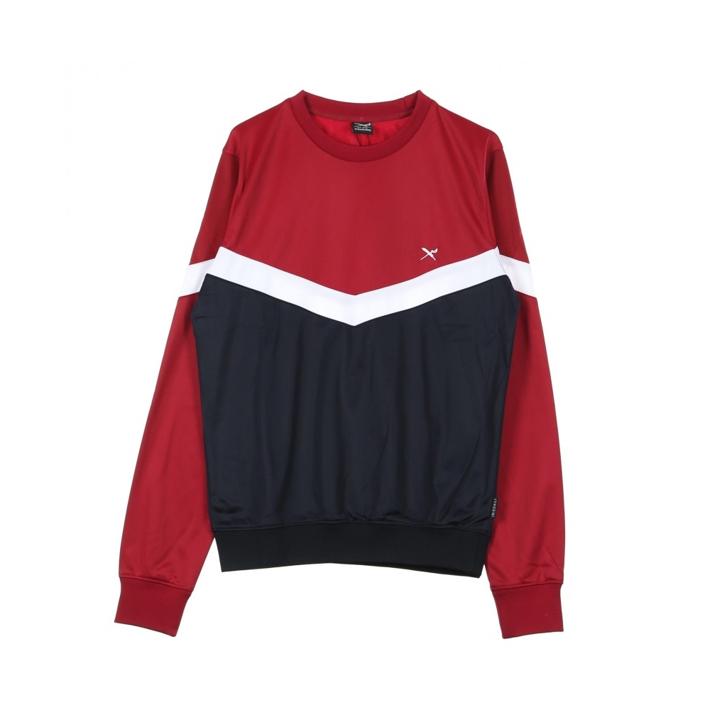 FELPA GIROCOLLO BLOCK STEADY CREW NAVY/RED