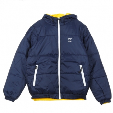 GIACCA A VENTO PUFF TURN JACKET NAVY/YELLOW