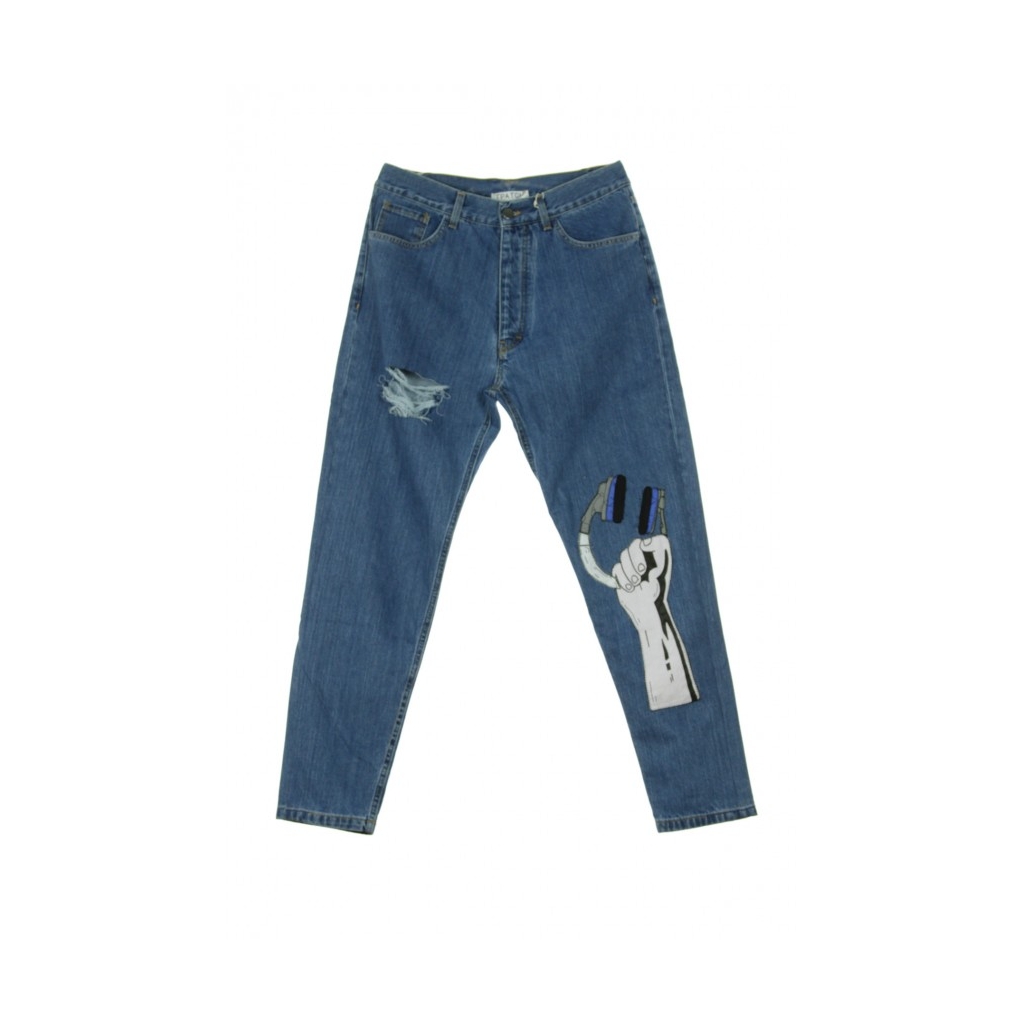 JEANS CUFFIA DENIM BLUE