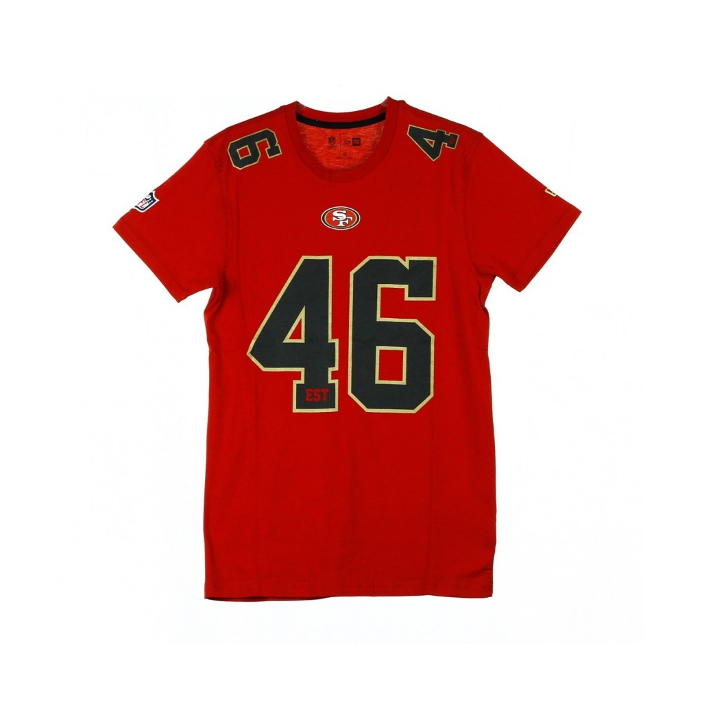 MAGLIETTA NFL NUMBER CLASSIC TEE SAF49E SCARLET