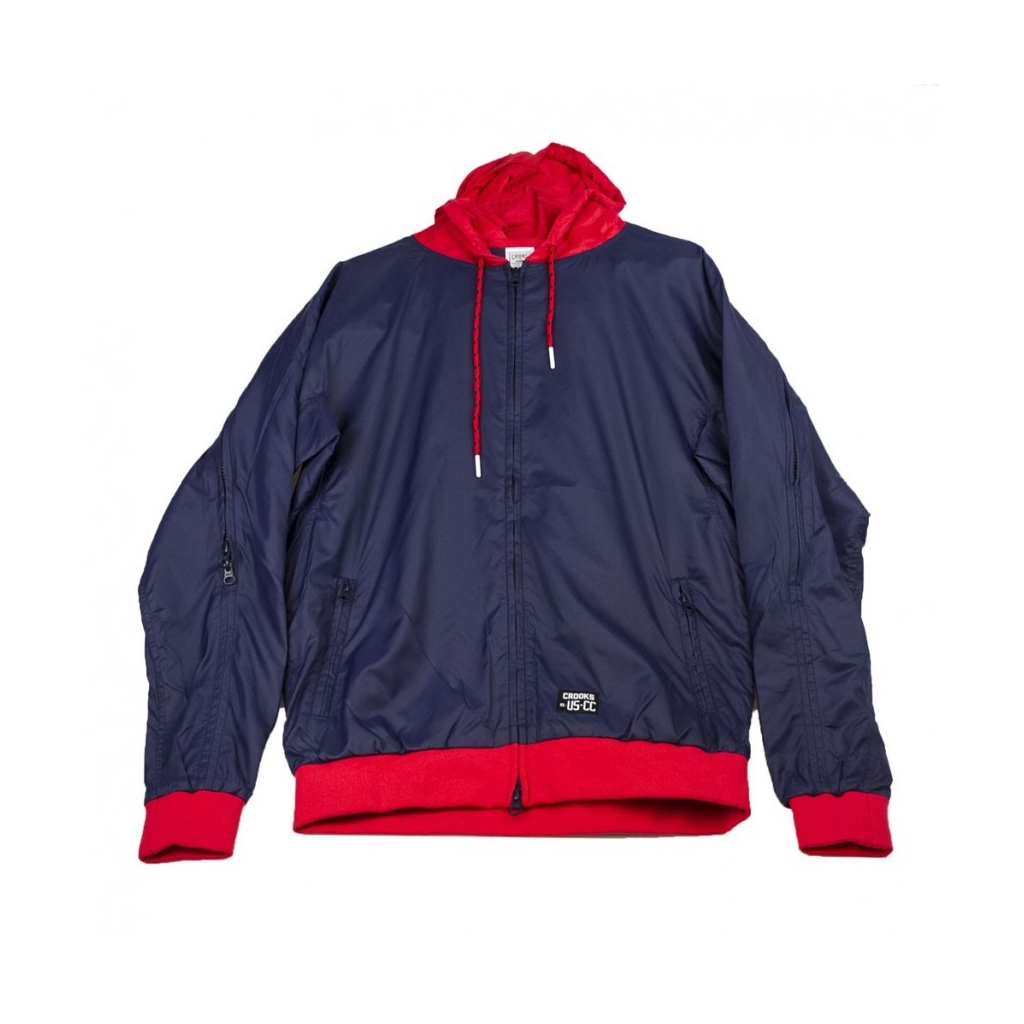 GIUBBOTTO REIGN WOVEN TRACK JACKET NAVY