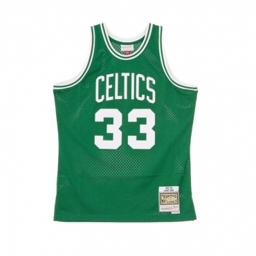 CANOTTA BASKET NBA SWINGMAN JERSEY LARRY BIRD NO33 1985-86 BOSCEL ROAD ORIGINAL TEAM COLORS