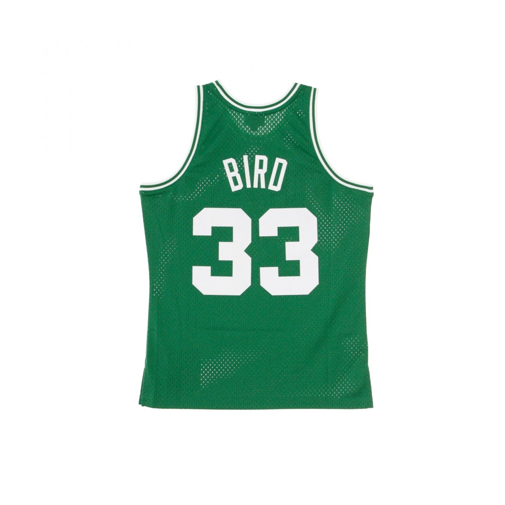 CANOTTA BASKET NBA SWINGMAN JERSEY LARRY BIRD NO33 1985-86 BOSCEL ROAD ORIGINAL TEAM COLORS