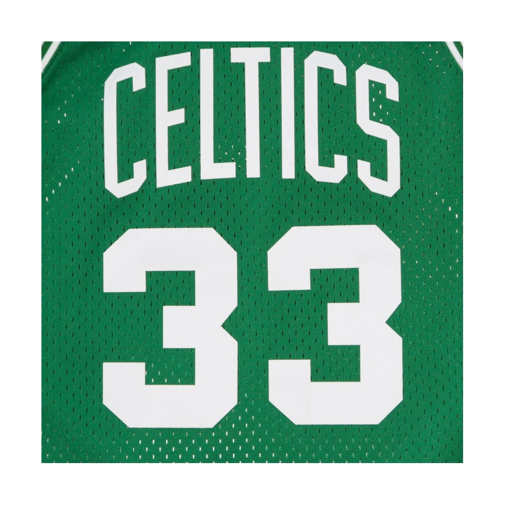 CANOTTA BASKET NBA SWINGMAN JERSEY LARRY BIRD NO33 1985-86 BOSCEL ROAD ORIGINAL TEAM COLORS