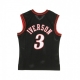 CANOTTA BASKET NBA SWINGMAN JERSEY ALLEN IVERSON NO3 2000-01 PHI76E ROAD ORIGINAL TEAM COLORS
