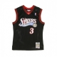 CANOTTA BASKET NBA SWINGMAN JERSEY ALLEN IVERSON NO3 2000-01 PHI76E ROAD ORIGINAL TEAM COLORS