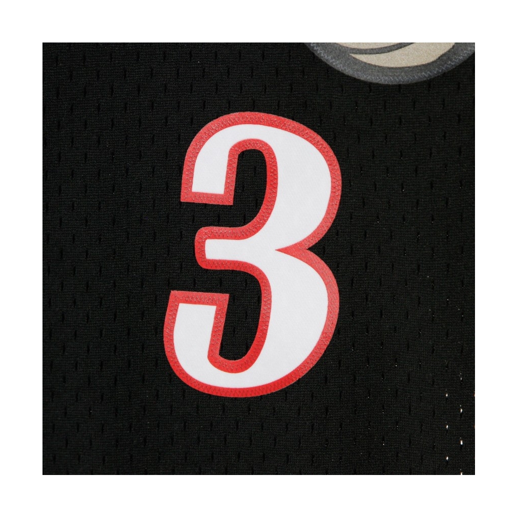 CANOTTA BASKET NBA SWINGMAN JERSEY ALLEN IVERSON NO3 2000-01 PHI76E ROAD ORIGINAL TEAM COLORS