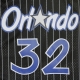 CANOTTA BASKET NBA SWINGMAN JERSEY SHAQUILLE ONEAL NO32 1994-95 ORLMAG ROAD ORIGINAL TEAM COLORS