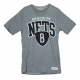 MAGLIETTA MITCHELL  NESS T-SHIRT NBA BROOKLYN NETS TEAM ARCH Grey unico