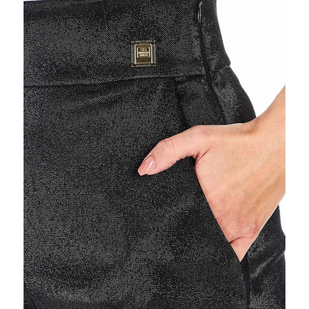 pantaloni lurex elisabetta franchi