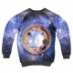 FELPA GIROCOLLO MINIMARKET SWEATSHIRT CREWNECK SOFFITTO BLU All Over unico