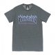 MAGLIETTA FLAME TEE DARK HEATHER GREY/PURPLE