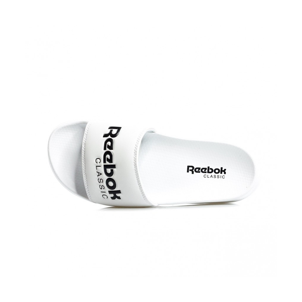 CIABATTE CLASSIC SLIDE WHITE BLACK Bowdoo