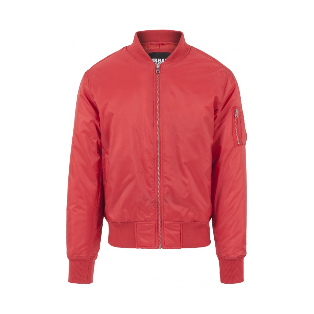 BOMBER BASIC BOMBER JACKET ROSSO