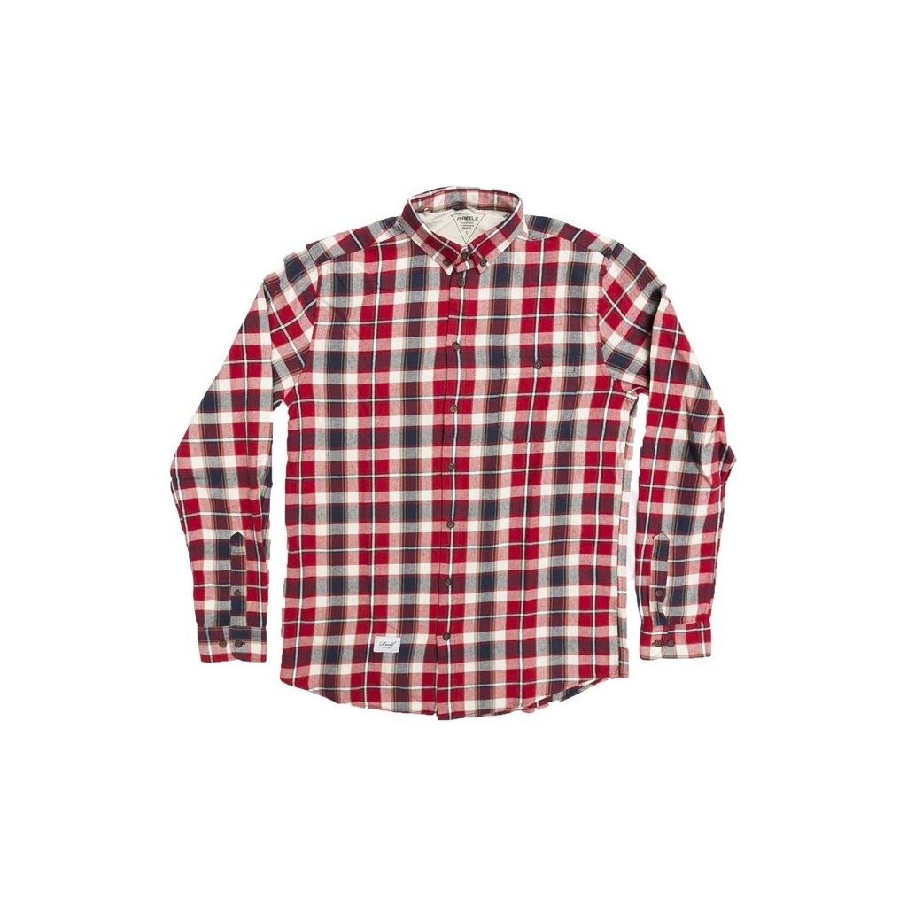 CAMICIA REELL SHIRT L/S CHECKED Red/Navy unico